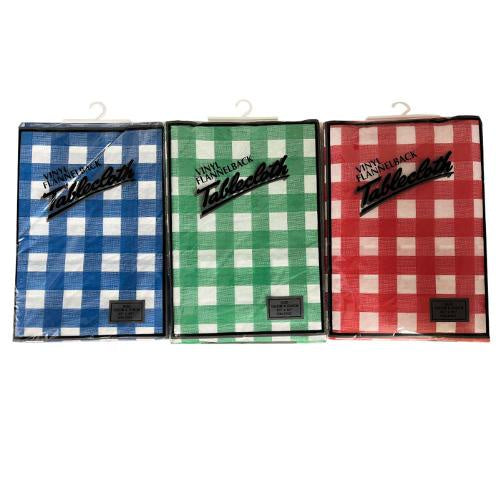 Tablecloth flannel back check 152x228cm
