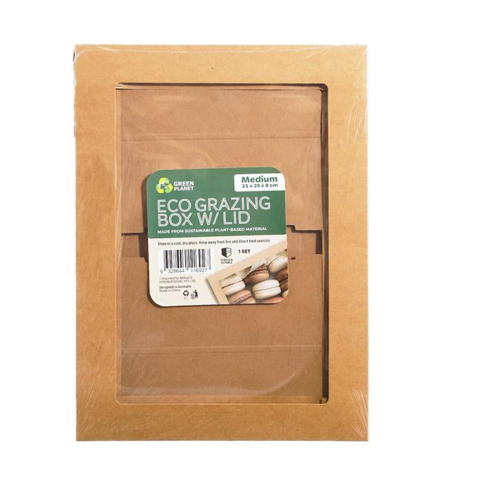 Eco grazing box with lid medium