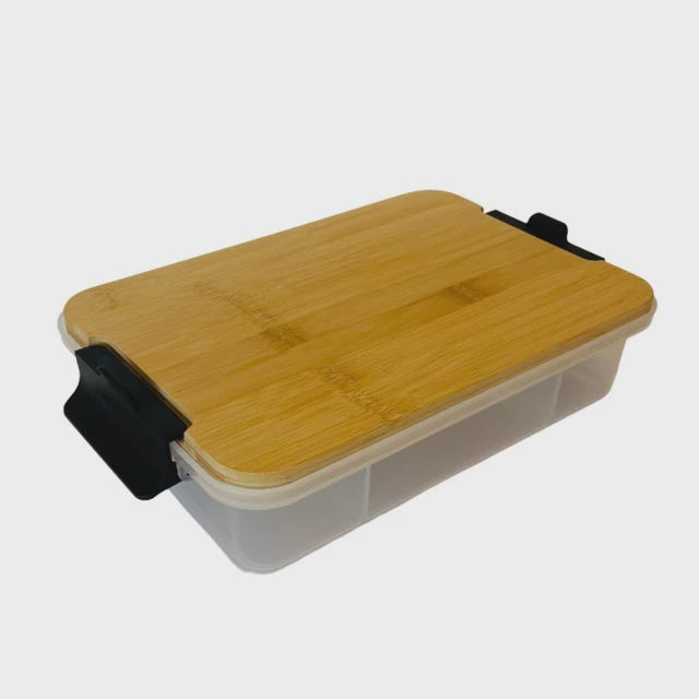 Snacklebox with bamboo board large