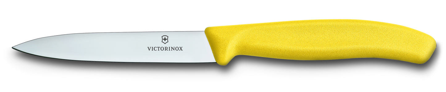 Paring knife straight edge 10cm yellow