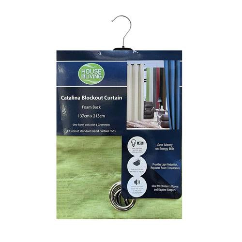 Curtain Catalina blockout curtain Sage 137x213cm