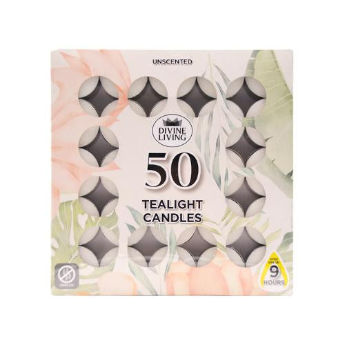Tealight candles 9H 50pk