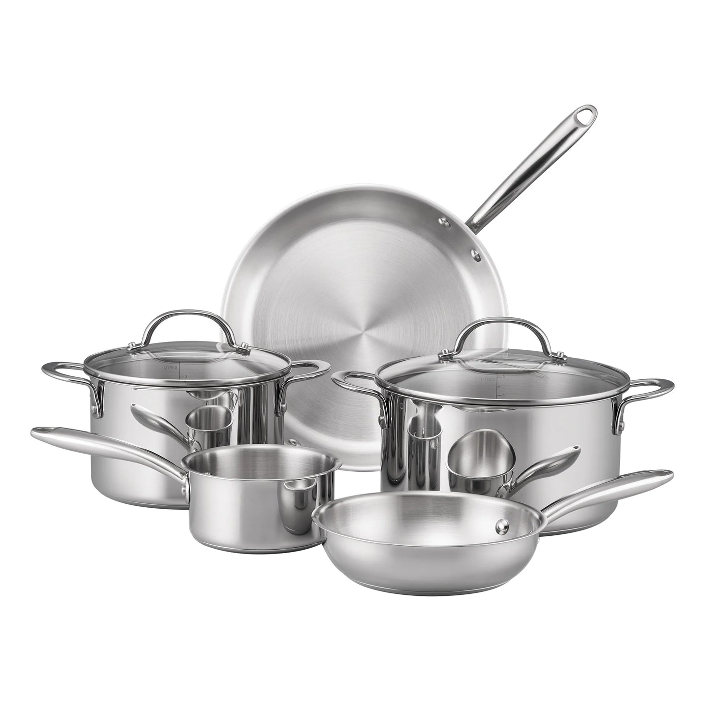 Stainless essentials 5pc cookware set