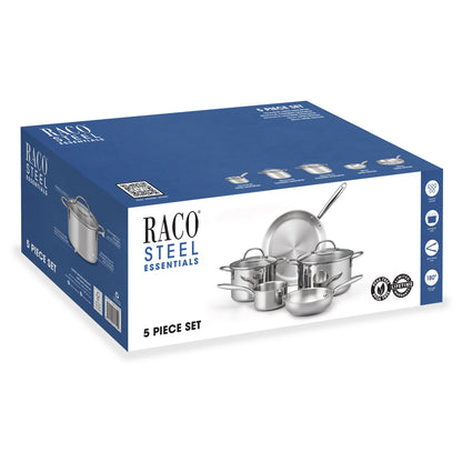 Stainless essentials 5pc cookware set