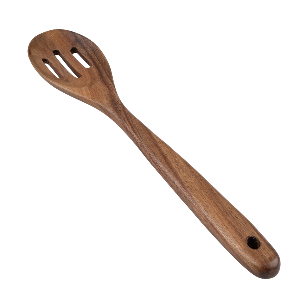 Acacia wood slotted spoon 33cm