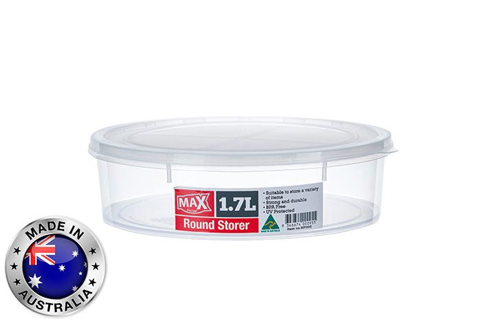 Max round storage 1.7litre