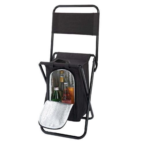 Folding cooler chair black