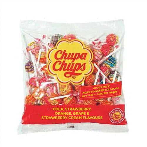 ChupaChups mixed fruit lollipops 60pk
