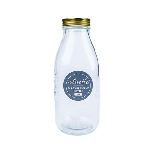 Glass preserve bottle 1L