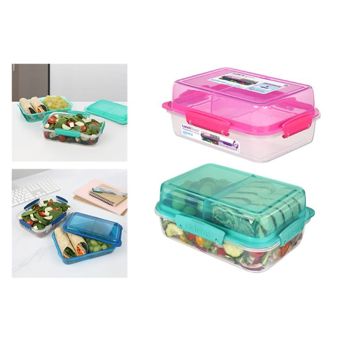 Lunch stack to go rectangular container 1.8L