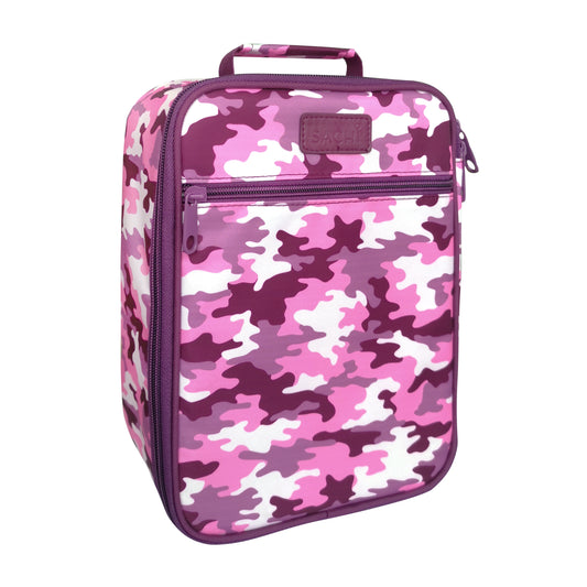 Insulated junior lunch bag camo pink