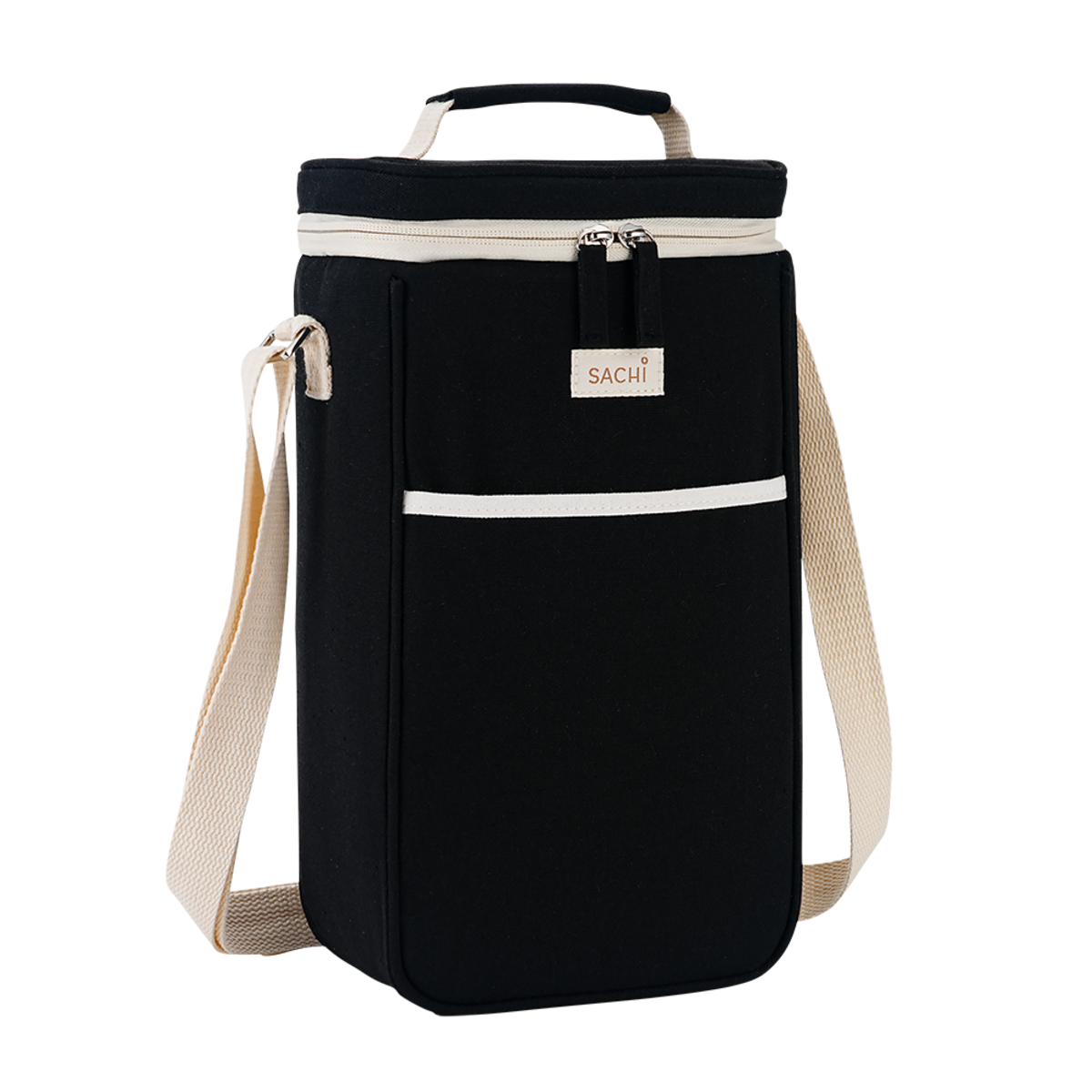2 bottle insulated wine cooler black
