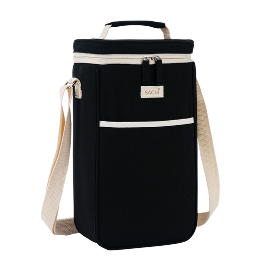 2 bottle insulated wine cooler black