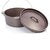 Cast Iron pre seasoned camp oven w/lipped lid 10cm