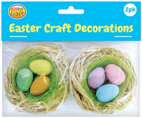 Nests w/eggs 2pk