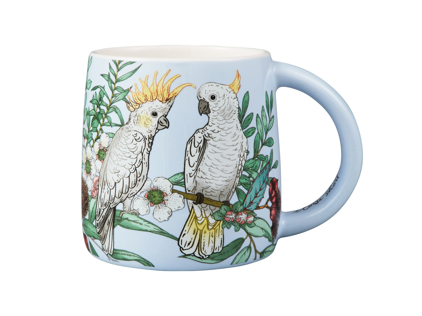 Eloise Short native grace yellow crested cockatoo mug 350ml