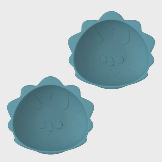 Silicone suction bowls 2pack dinosaur