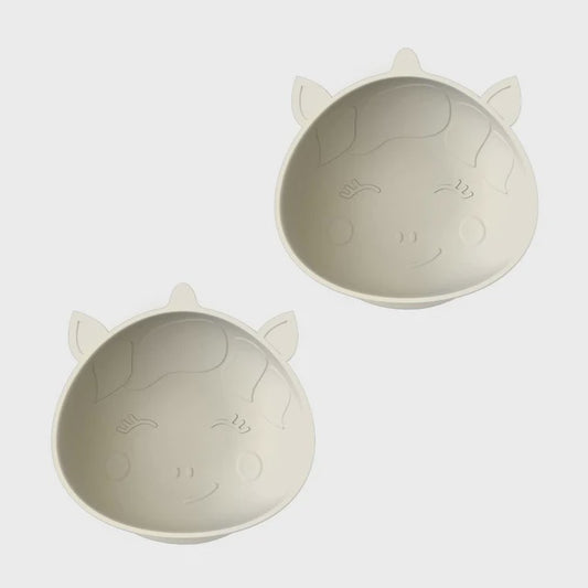 Silicone suction bowls 2pack unicorn