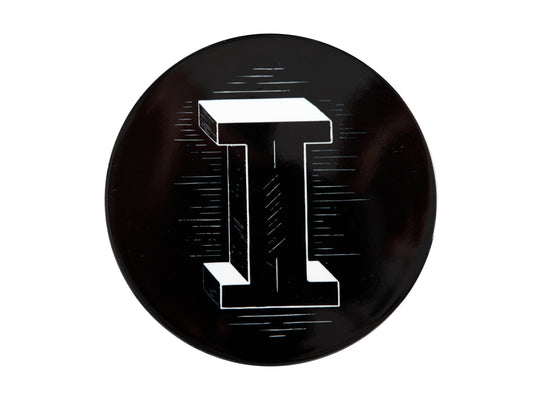 The Letterettes Ceramic Round Coaster 10.5cm "I" Gift Boxed