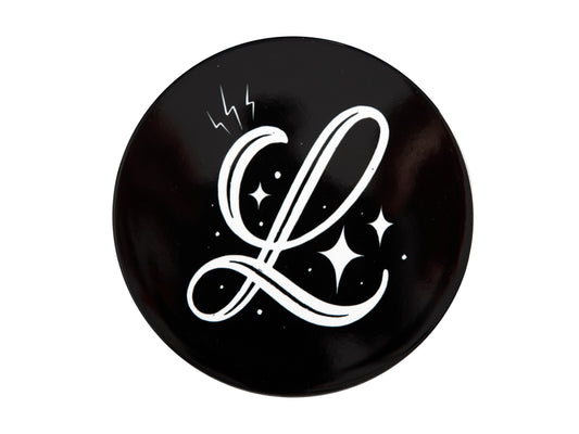 The Letterettes Ceramic Round Coaster 10.5cm "L" Gift Boxed