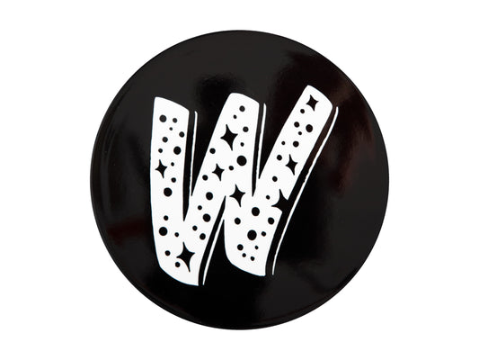 MW The Letterettes Ceramic Round Coaster 10.5cm "W" Gift Boxed