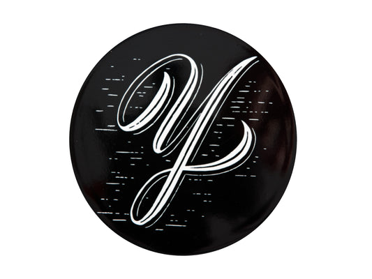 MW The Letterettes Ceramic Round Coaster 10.5cm "Y" Gift Boxed