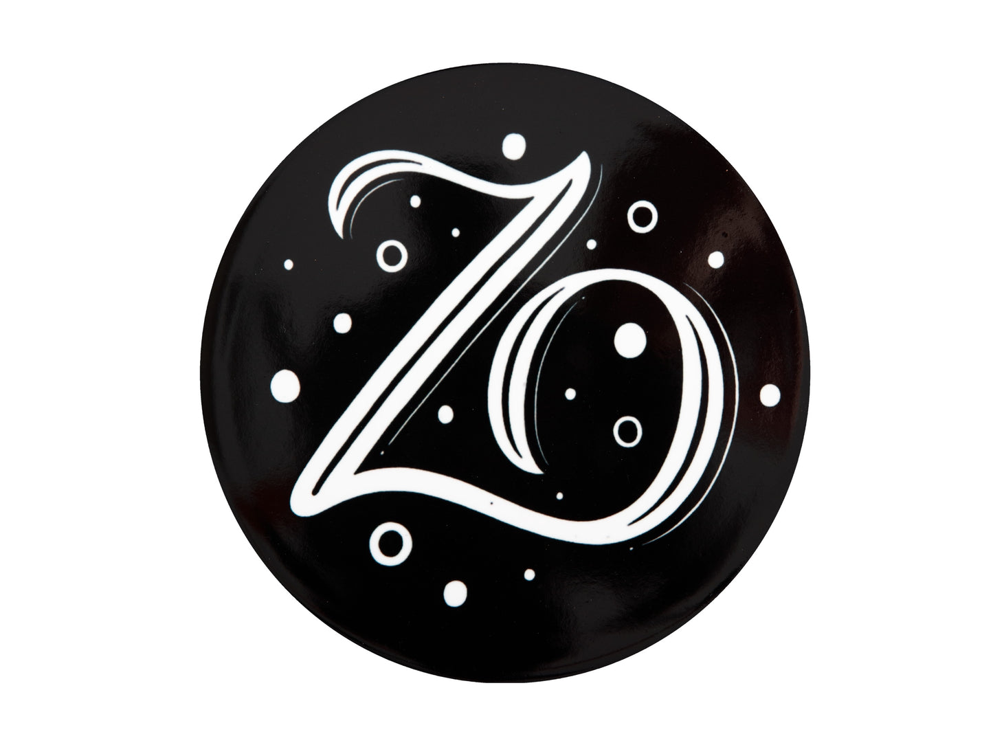 MW The Letterettes Ceramic Round Coaster 10.5cm "Z" Gift Boxed