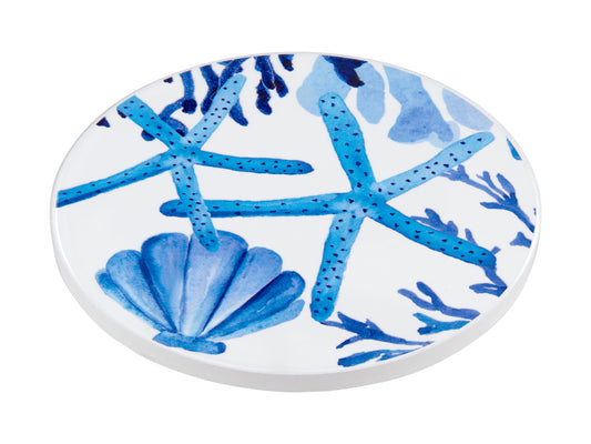 Maxwell & Williams Blue Coral Round Coaster 10cm Sea Life