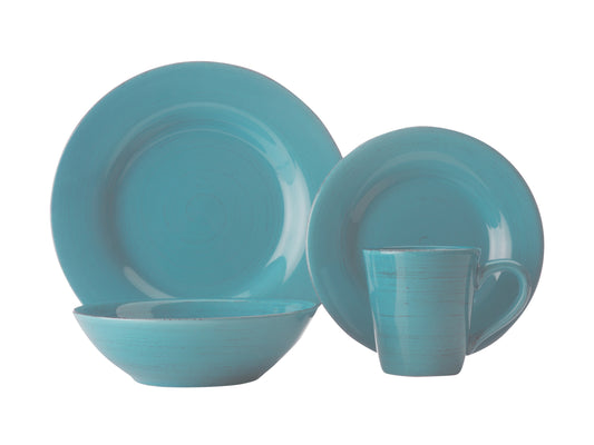 Casa Domani Portofino 16pce Dinner Set Turquoise