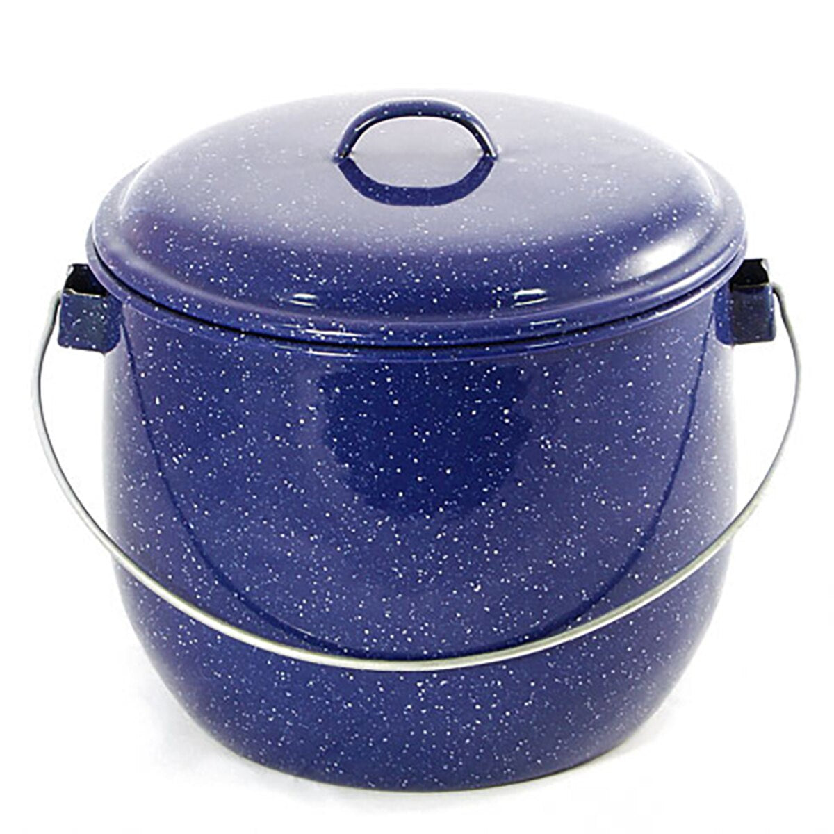 Billy/rice cooker blue/white speckle 20cm/4L
