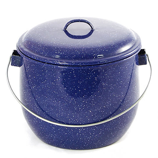 Billy/rice cooker blue/white speckle 20cm/4L