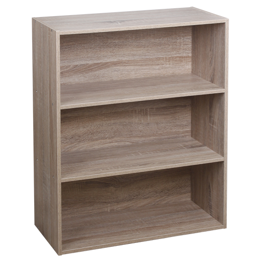 Bookcase 3Tier 61x24x75 Oak
