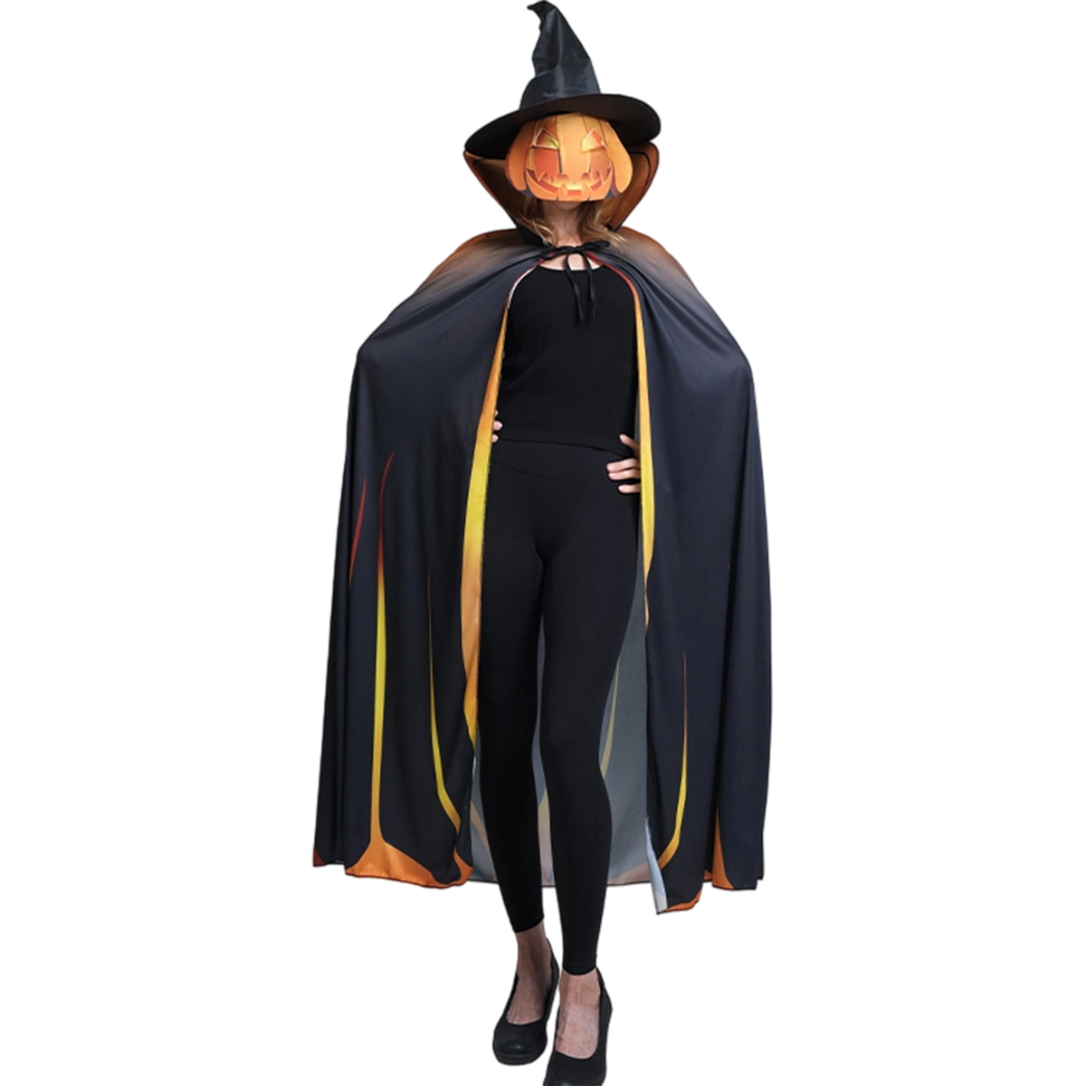 Costume adult pumpkin cape