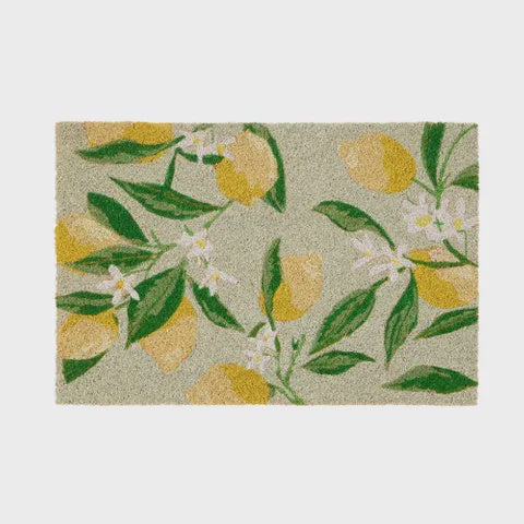 Limone PVC back coir mat 40x60cm green