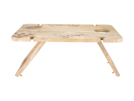 The Blck Pen golden summer folding picninc table 58x40x24cm