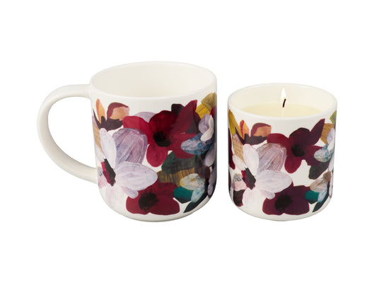 Prudence de Marchi Magnolia Candle & Mug set gift boxed