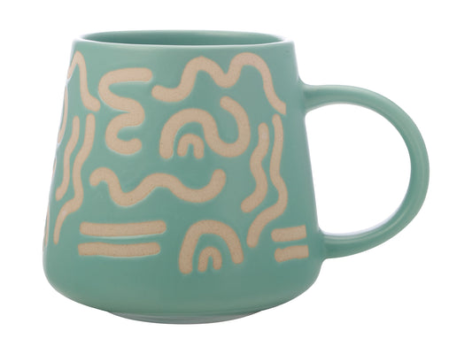 Maxwell & Williams Squiggle Mug 420ml Mint