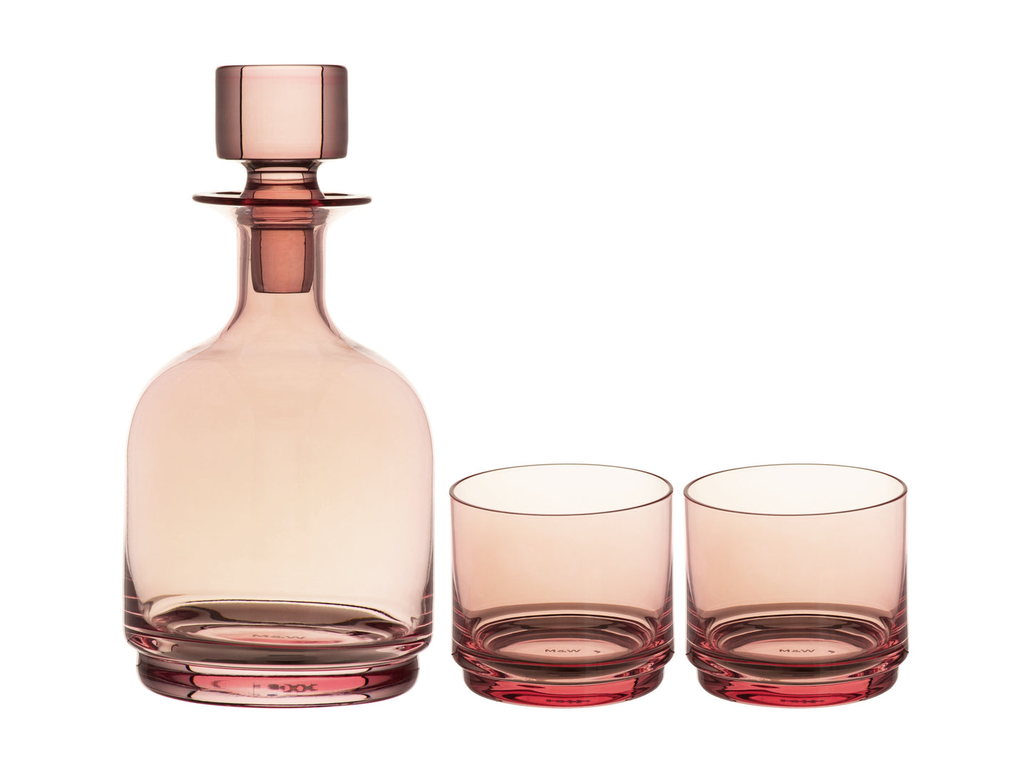 Maxwell & Williams Glamour Stacked Decanter Set Pink