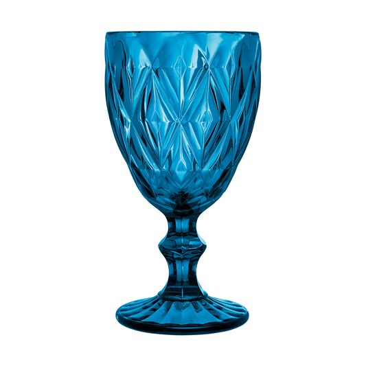 Deanna Wine Glass Blue 4pce