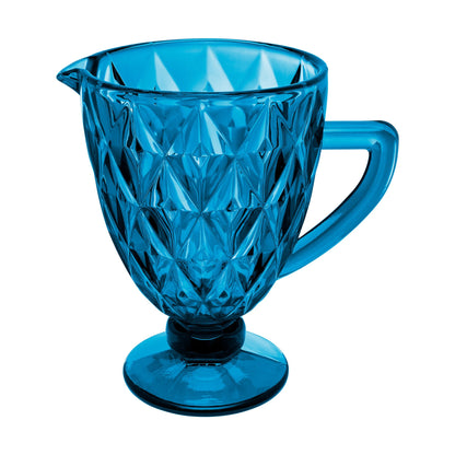 Deanna Glass Jug Blue 1.1Ltr