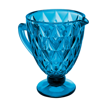 Deanna Glass Jug Blue 1.1Ltr