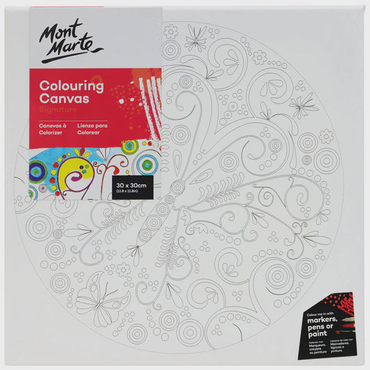 Colouring Canvas 30 x 30cm assorted designs
