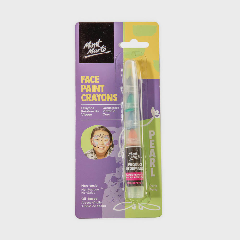 Face Painting Crayons 6 colours Pearl