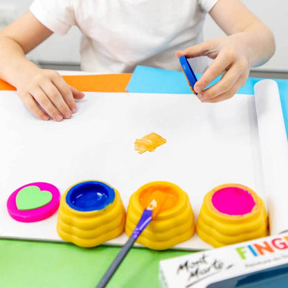 Kids Finger Paint with Stamps - 4 Colours