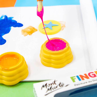 Kids Finger Paint with Stamps - 4 Colours