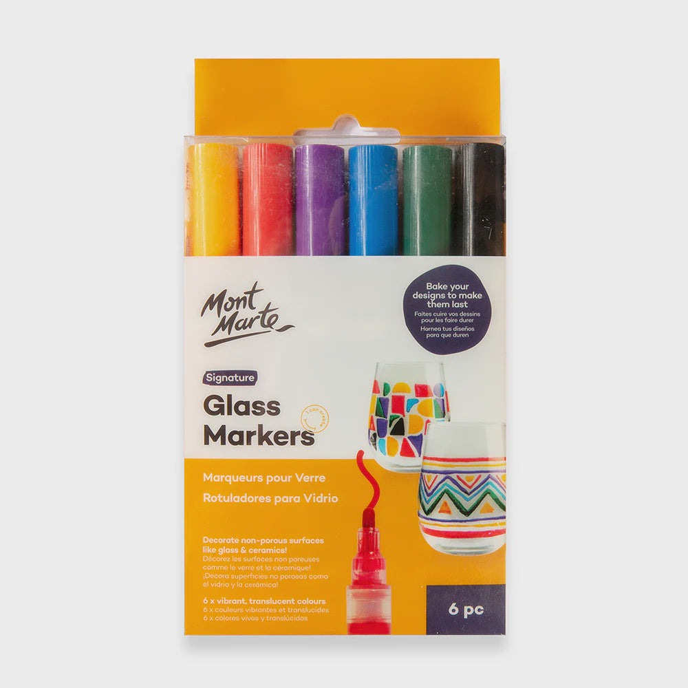 Glass markers 6pce