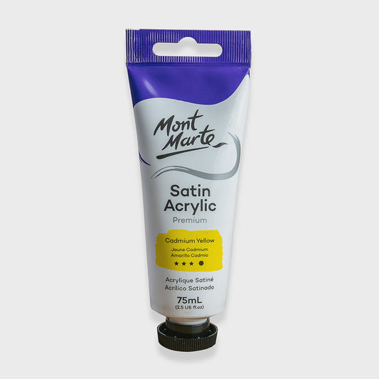Satin acrylic premium cadmium paint 75ml