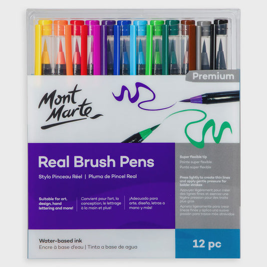 Real brush pens premium 12pce