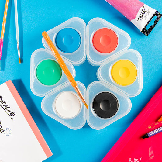 Tempera Paint Wheel Bright 6pce