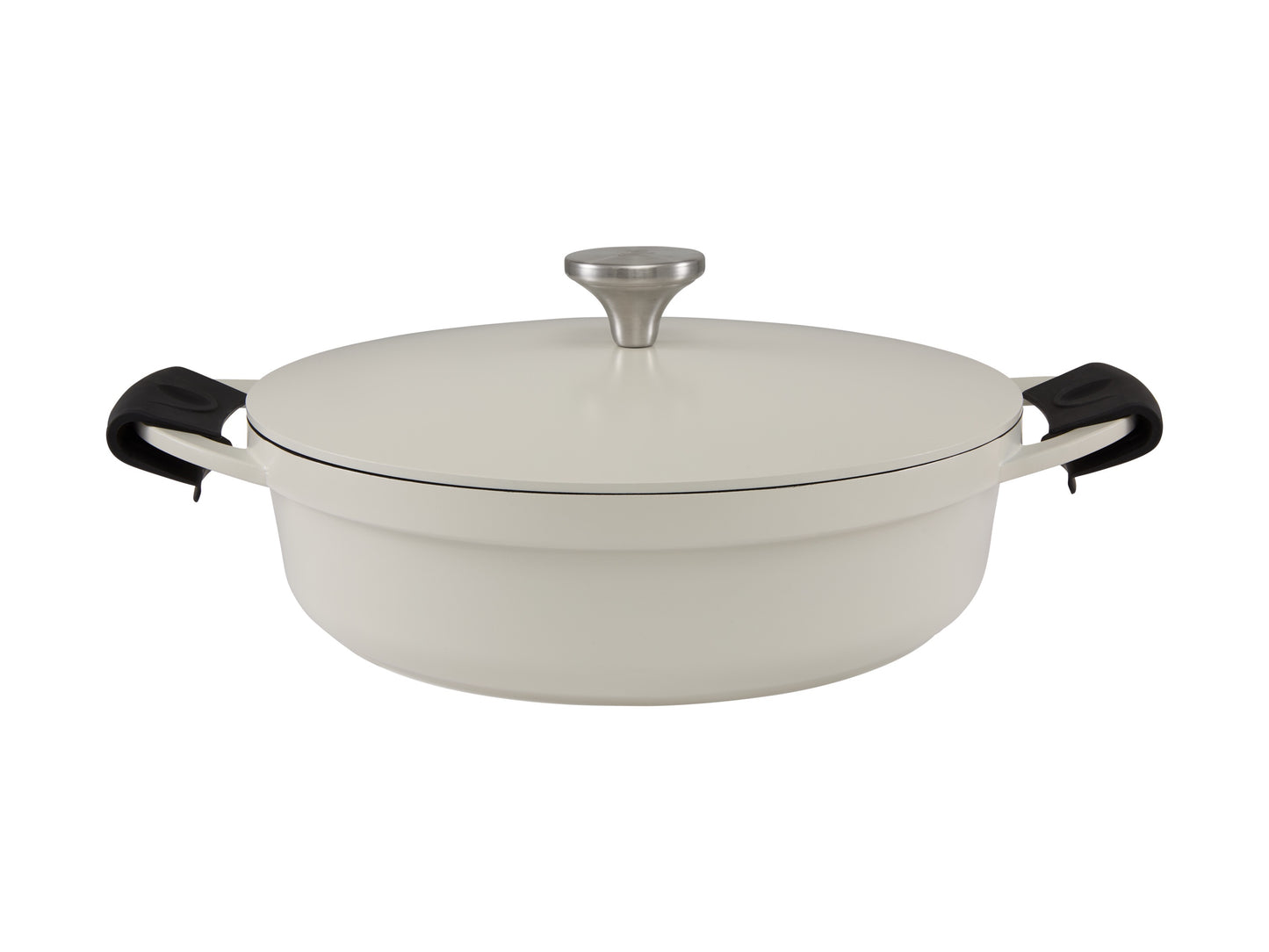 Cast Lite NS shallow casserole 28cm/4L ECRU